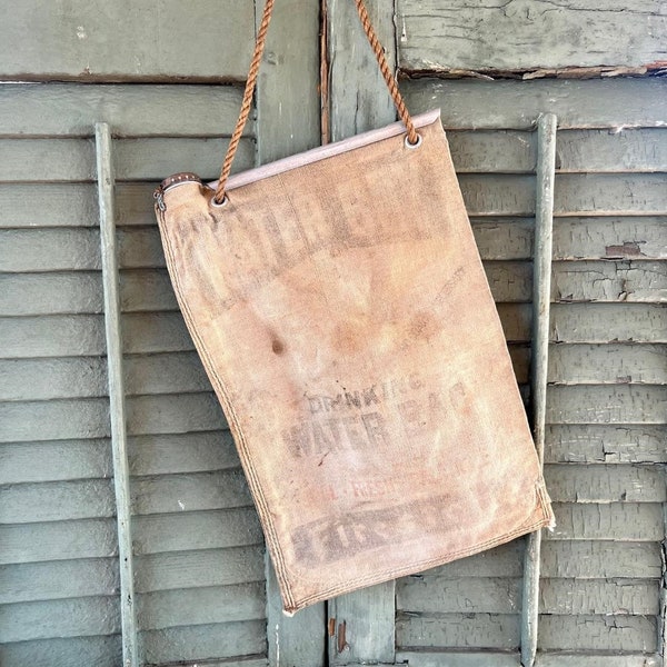 Canvas Water Bag Etsy