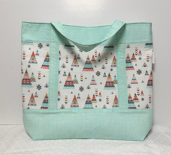 Everyday tote bag, tote bag for needlework storage, knitting bag, crochet tote bag, gift for him, gift for her