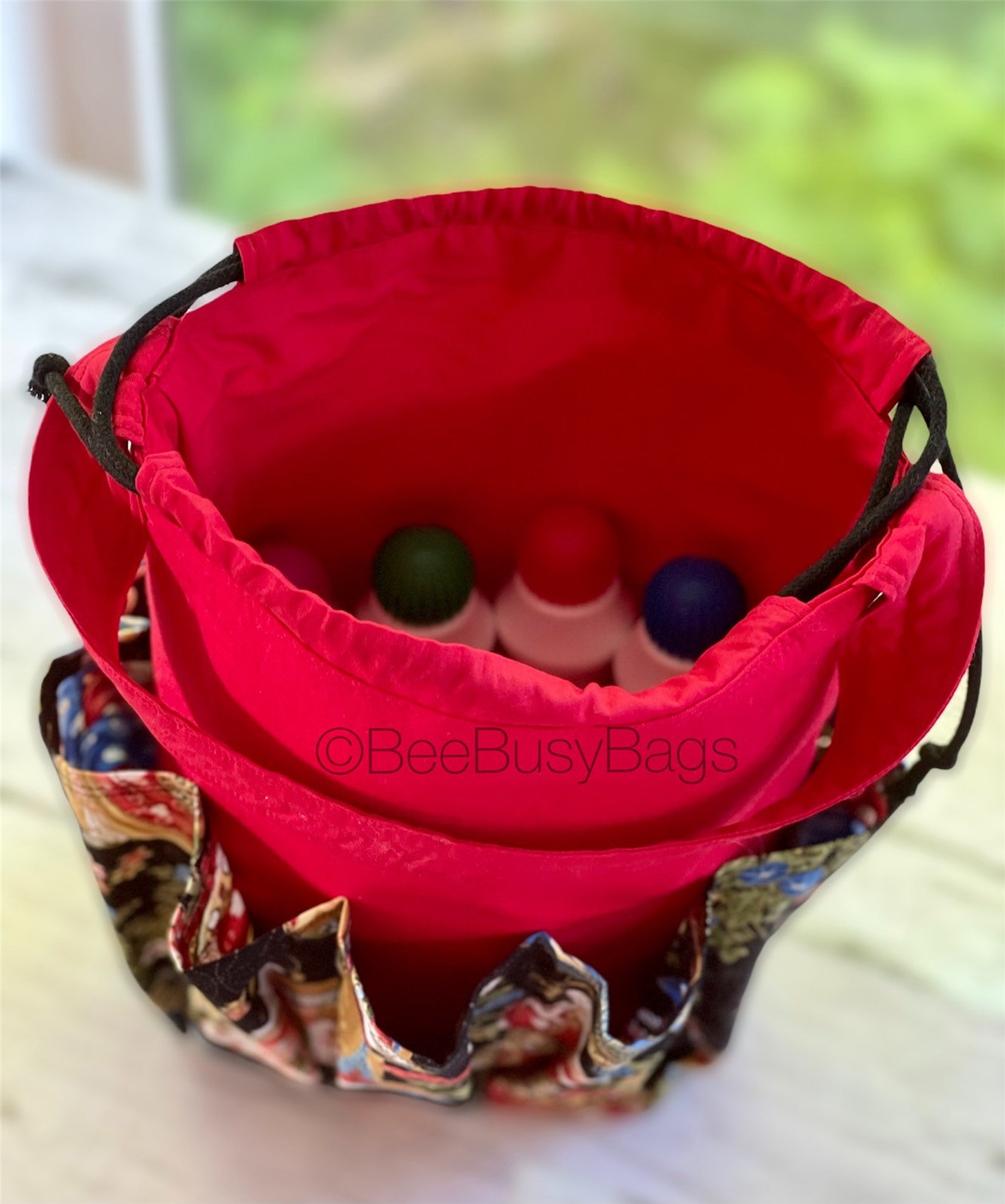 Drawstring bingo dauber bag with pockets holds 10 daubers Etsy