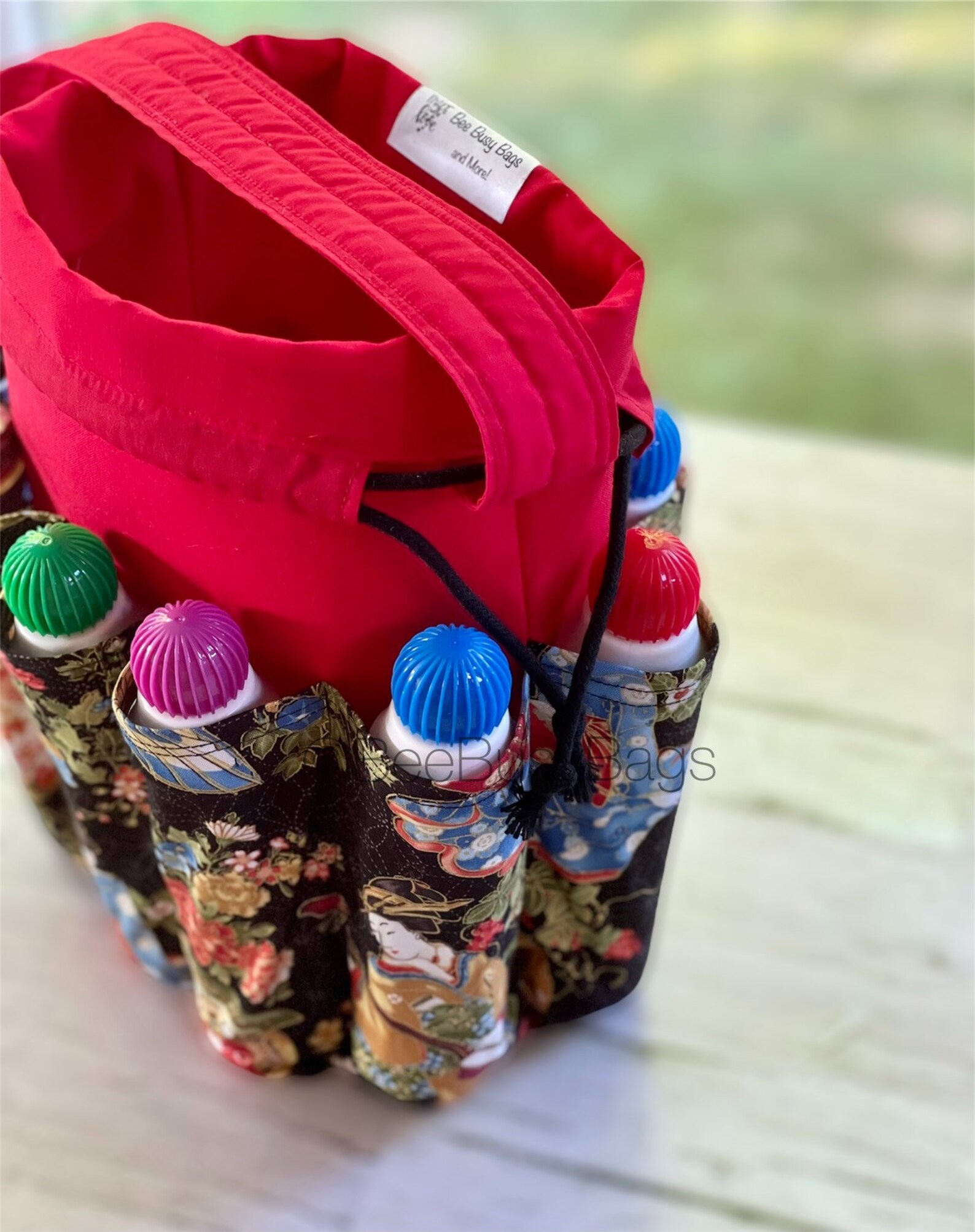 Drawstring bingo dauber bag with pockets holds 10 daubers Etsy