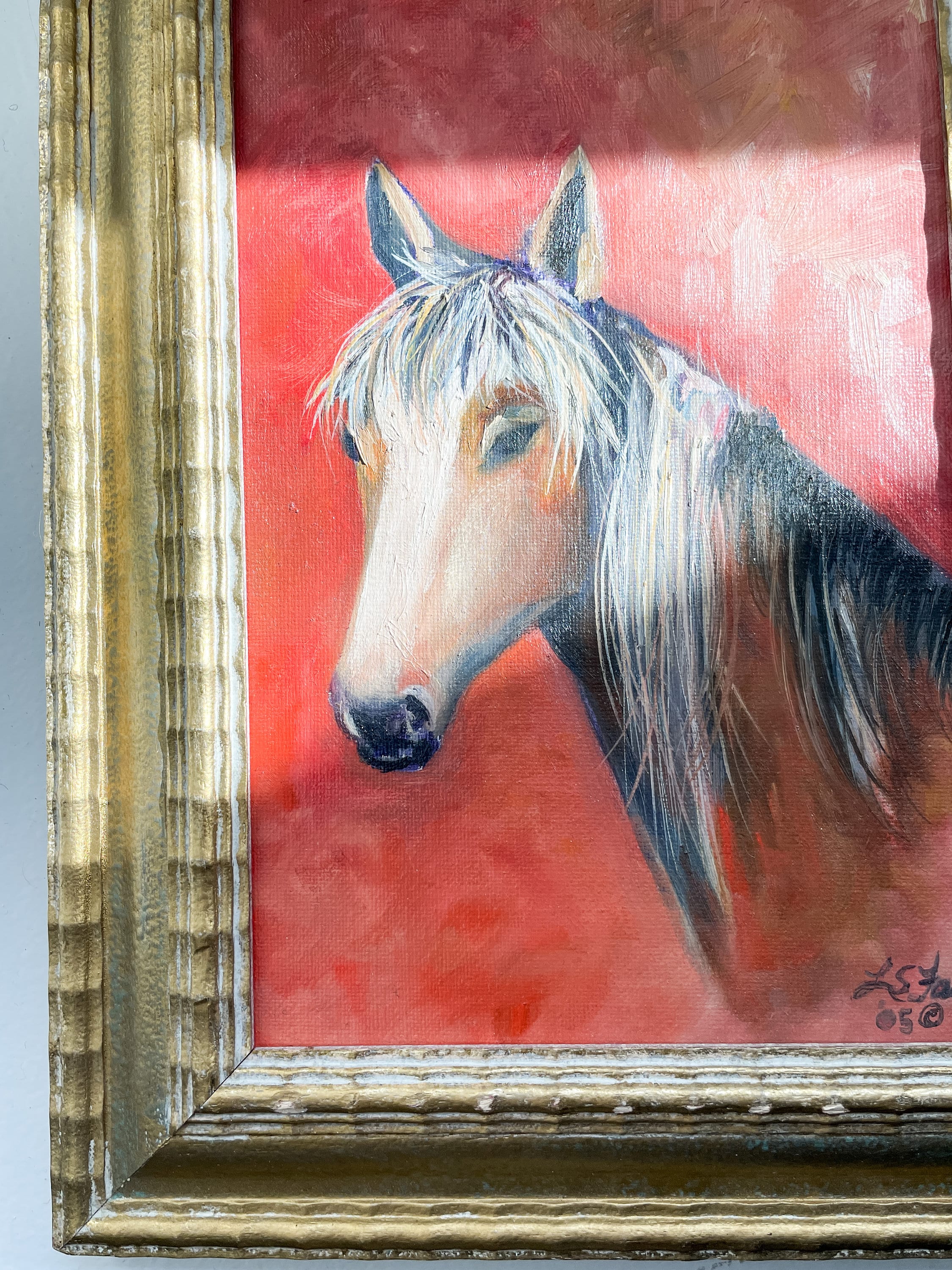 Miniature Horse Painting Etsy