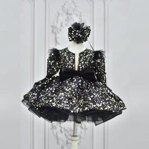 Vestido de niña con lentejuelas doradas, con detalles en forma de triángulo, para cumpleaños, bodas, graduaciones, ceremonias, fiestas, vestido de tul hinchado