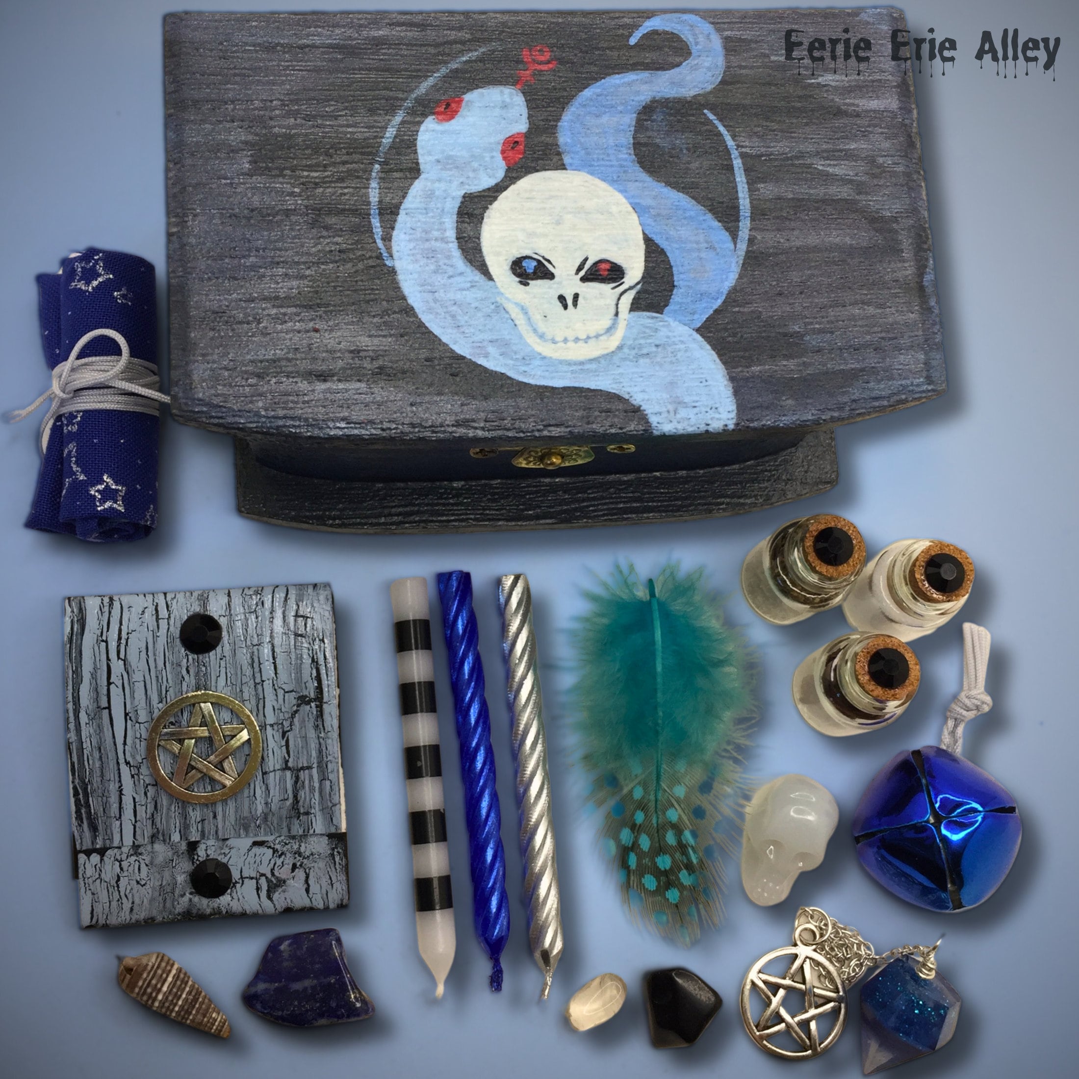 Hades Travel Altar Kit - Pluto Pocket Alter Set - Greek Pantheon