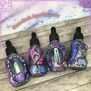Zeeheks Druppelflesjes Oceaan Hekserij Apotheker Kruidenolie Opslag Potten Nautische Hekserij Hekserij Vibes Altaar Decor Pagan Alter Wicca