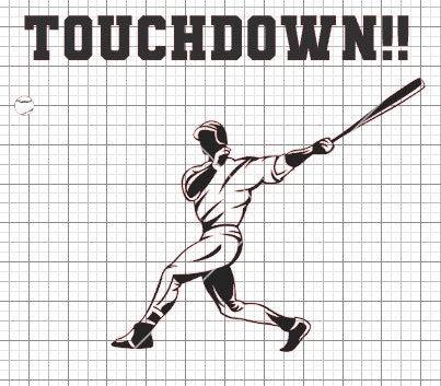 Touchdown Baseball SVG, Funny Sports T-shirt Cut File (PNG, SVG) - Etsy