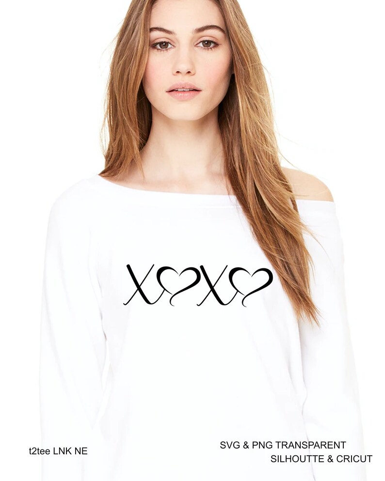 XOXO Heart SVG, Hugs and Kisses Cut File (digital Download) - Etsy