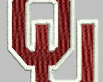OU Embroidery Design Download 5 Sizes 9 Formats