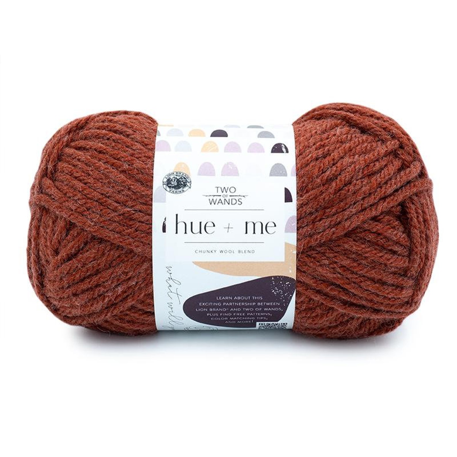 Hue Me SPICY rust red Lion Brand Yarn Wt 5 bulky acrylic Etsy