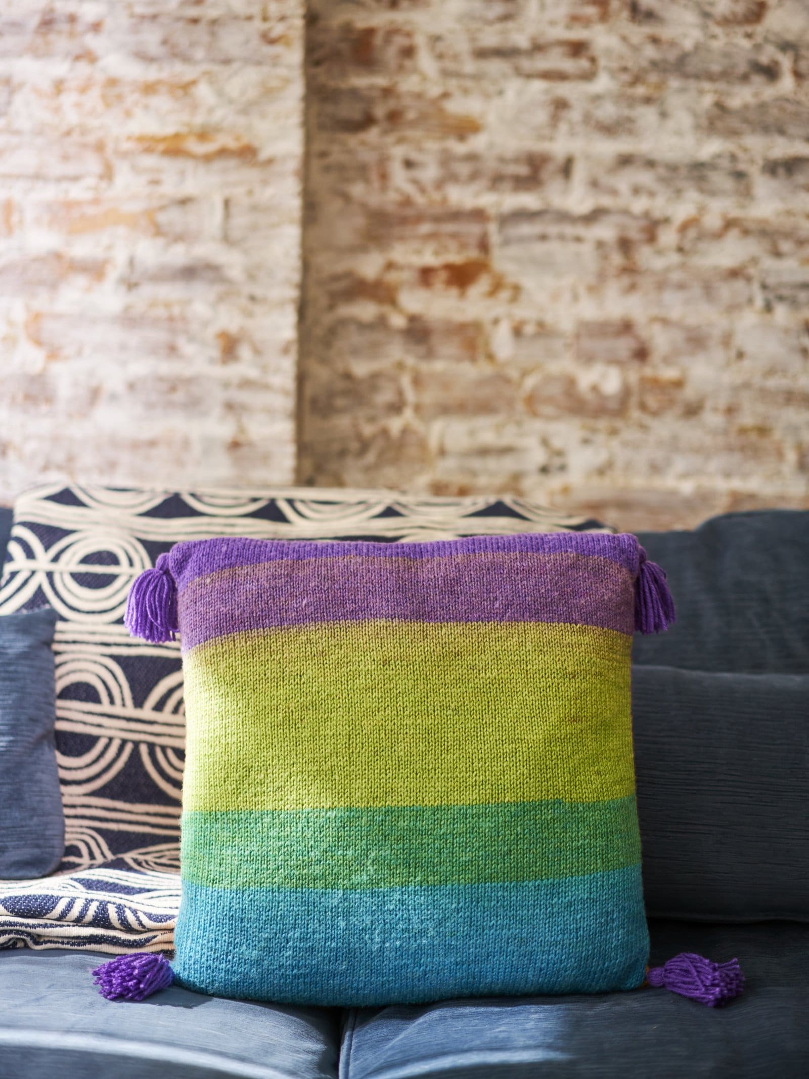 NIFFLERS Blue Purple Lion Brand Mandala Yarn Wt 3 Light Etsy Ireland