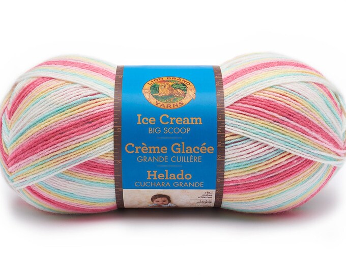 NIFFLERS Blue Purple Lion Brand Mandala Yarn Wt 3 Light Acrylic