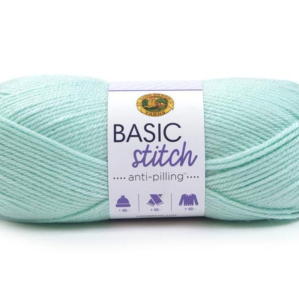 FROST mint green Basic Stitch Anti-Pilling Yarn Wt 4 worsted acrylic machine wash and dry knit crochet fiber art DIY project supply (5889)