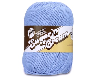 BAMBOO Super Size 4oz 190yds. 100% Cotton Yarn. Original Lily Sugar N  Cream. Color 18807 4 Ounces 190 Yards 