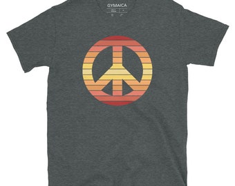 Peace Symbol T-shirt - Unisex Athletic Cut - Fire on your choice of t - Free Shipping