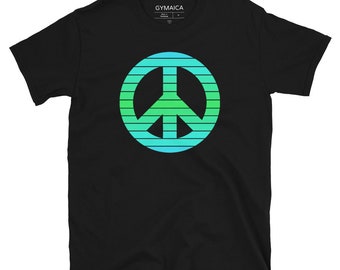 Peace Symbol T-shirt - Unisex Athletic Cut - Ocean on your choice of t - Free Shipping