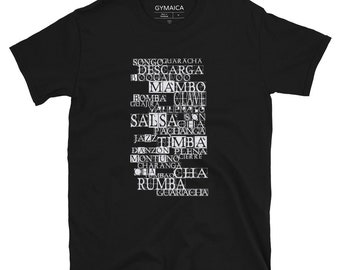 Salsa Wordplay T-shirt - Unisex Athletic Cut - White ink on your choice of t - Free Shipping