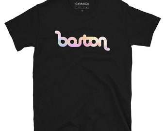 Classic Boston Design - Unisex Athletic Cut - Pastel path on your choice of t - Free Shipping