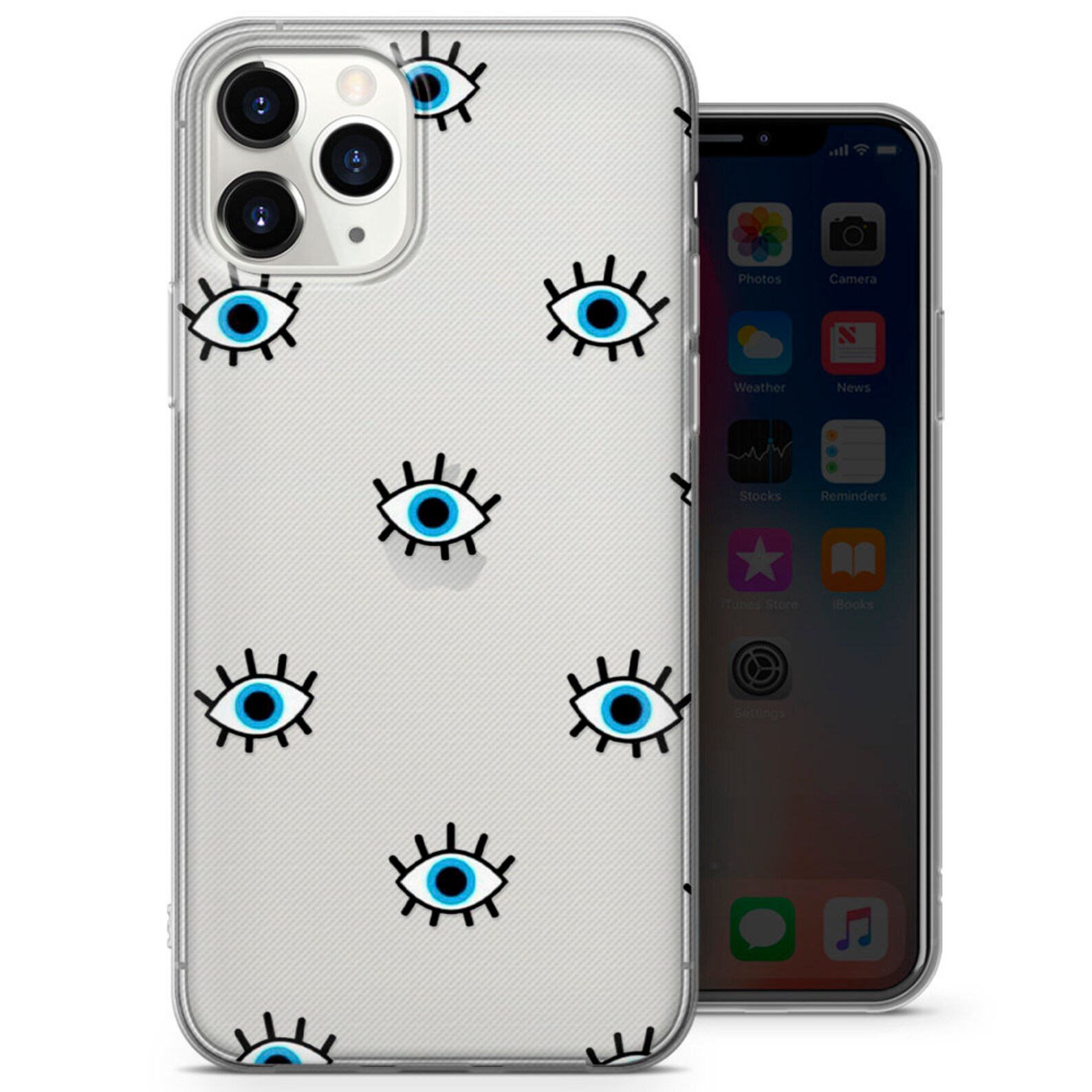 Evil Eye Phone Case Clear Cover for iPhone 12Pro Max iPhone Etsy