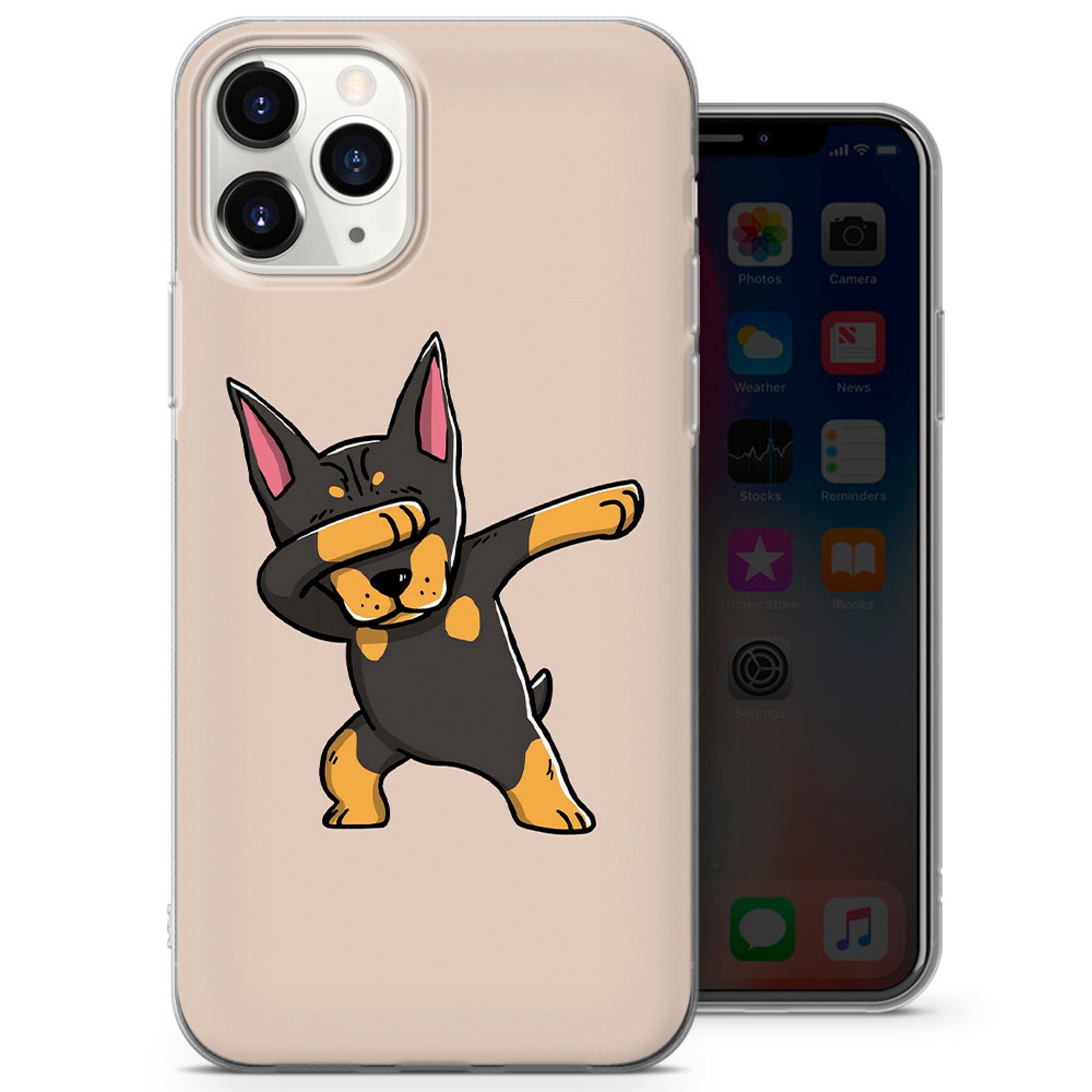 Cute Dogs Phone Case Animal Cover for iPhone 12 Pro Etsy