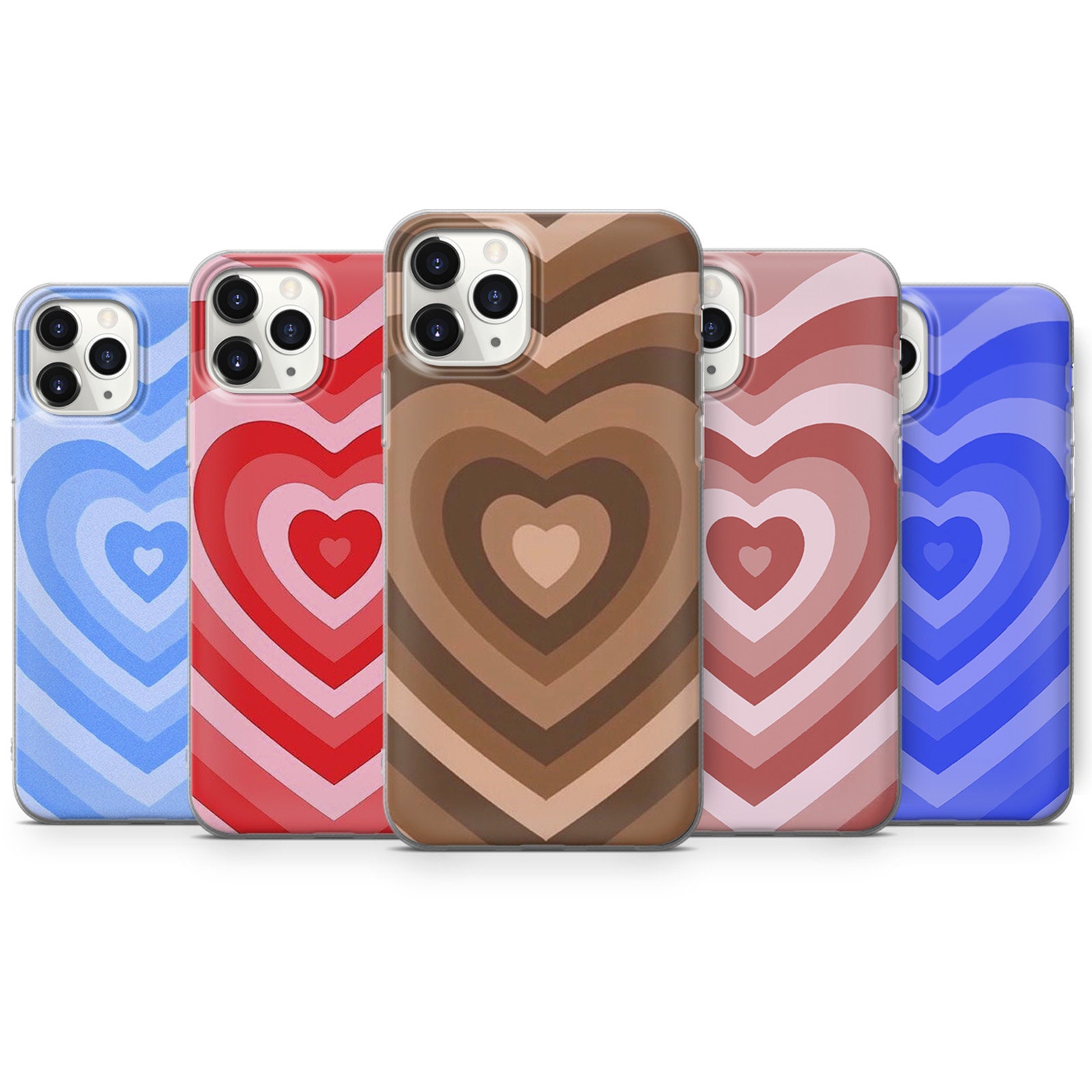 Retro Aesthetic Hearts Phone Case for iPhone 12Pro Max iPhone Etsy