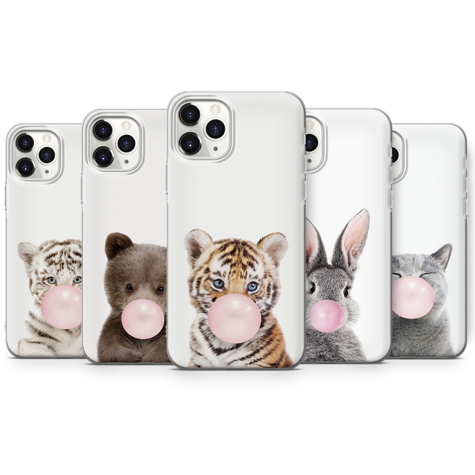 Cute Animal Phone Case Cat Cover for iPhone 12 Pro Max iPhone Etsy