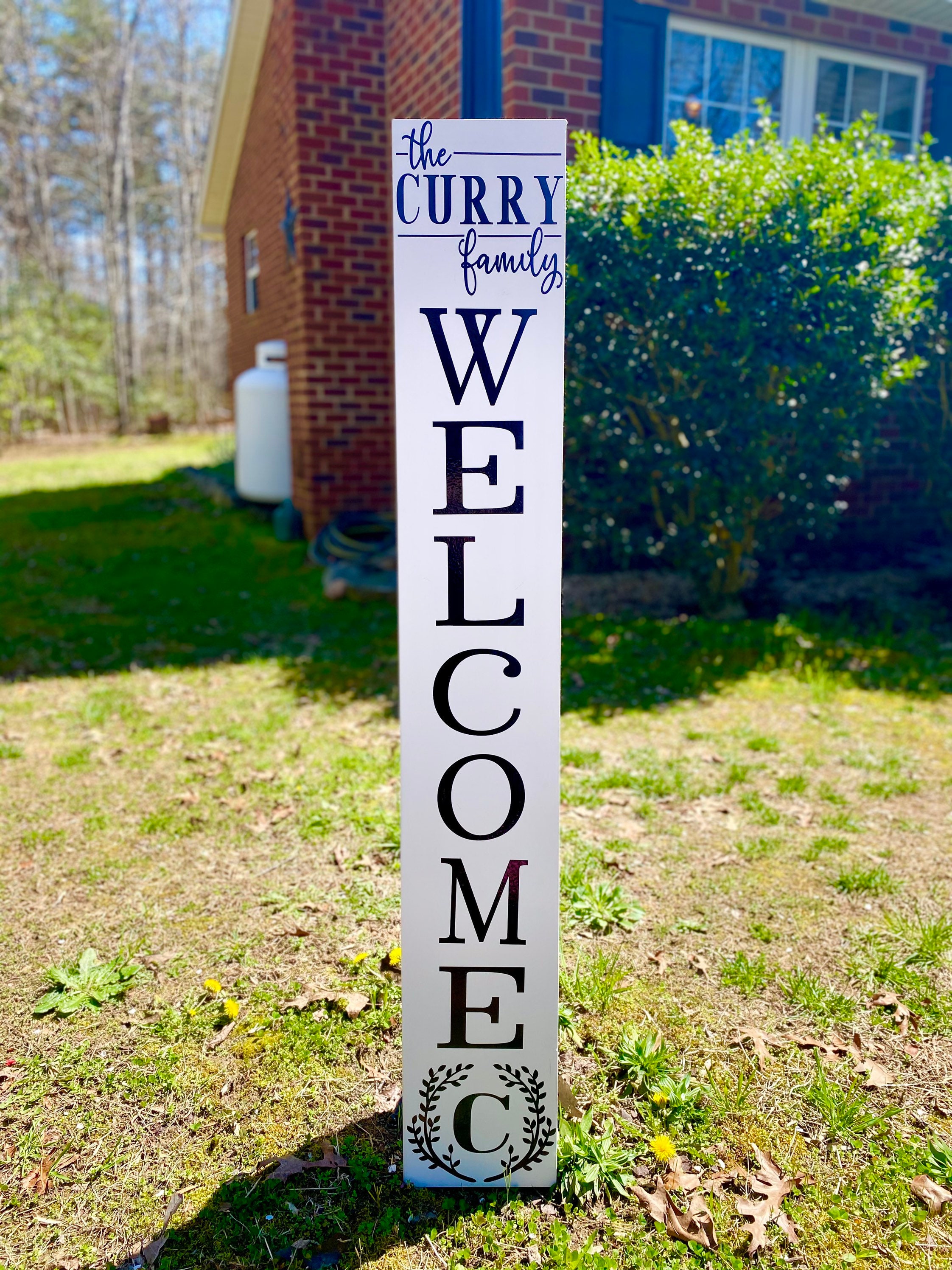 Welcome Sign with Family Name Personalized Welcome Sign | Etsy
