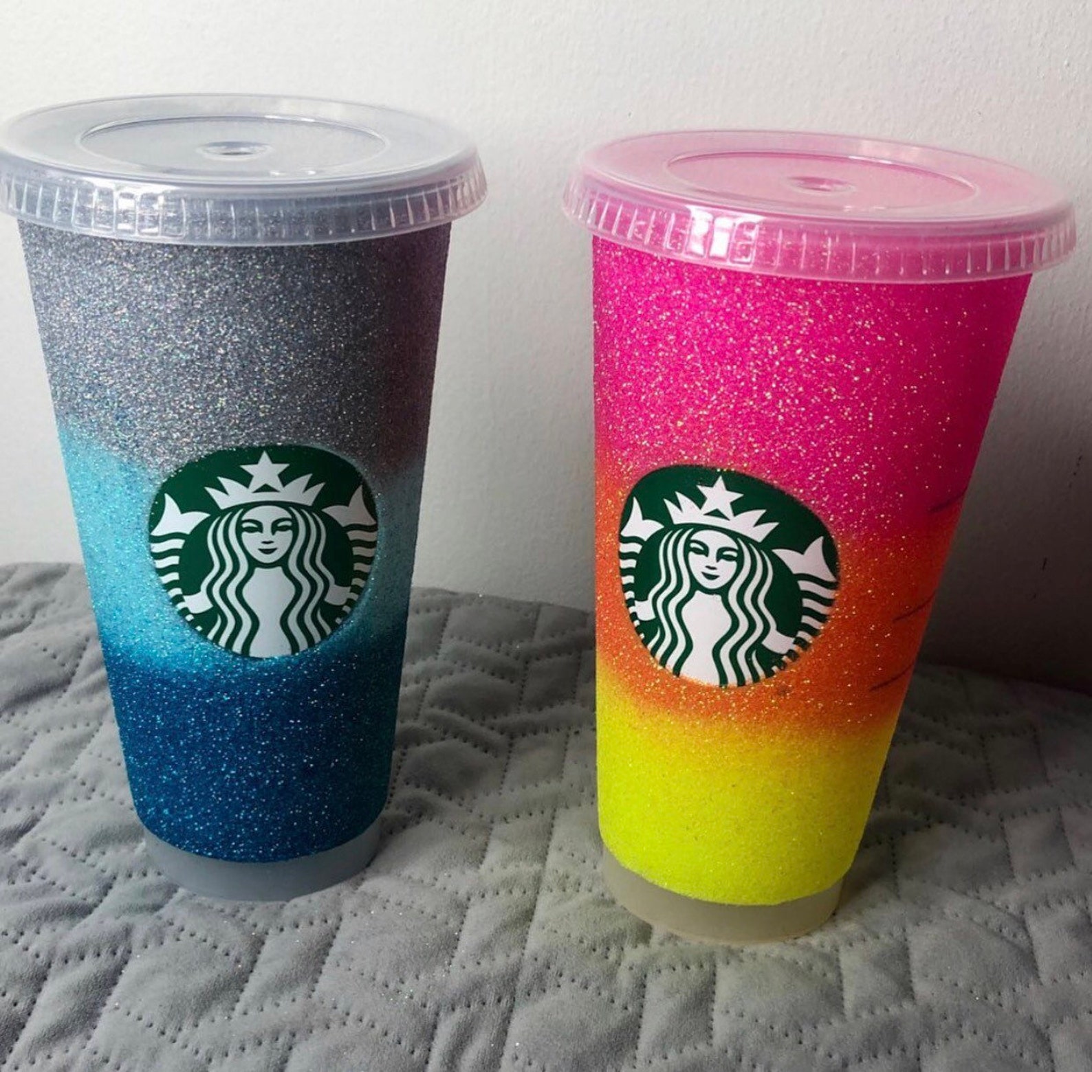 Glitter Sparkle Reusable Starbucks Cup Etsy