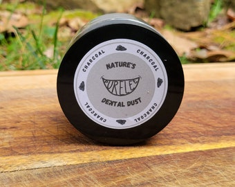 Remineralizing Toothpowder, Activated Charcoal Peppermint Herbal Toothpaste Alternative, Rebuild Enamel, Safe for the Entire Family