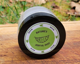 Purelee Naturals Peppermint Neem Remineralizing Tooth Powder/Toothpaste: Strictly Natural Herbal Oral Care