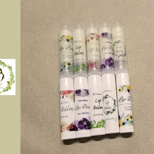 Natural Lip Balms/Chapsticks Made with Beeswax, Shea Butter & Cocoa Butter, Ultra Moisturizing