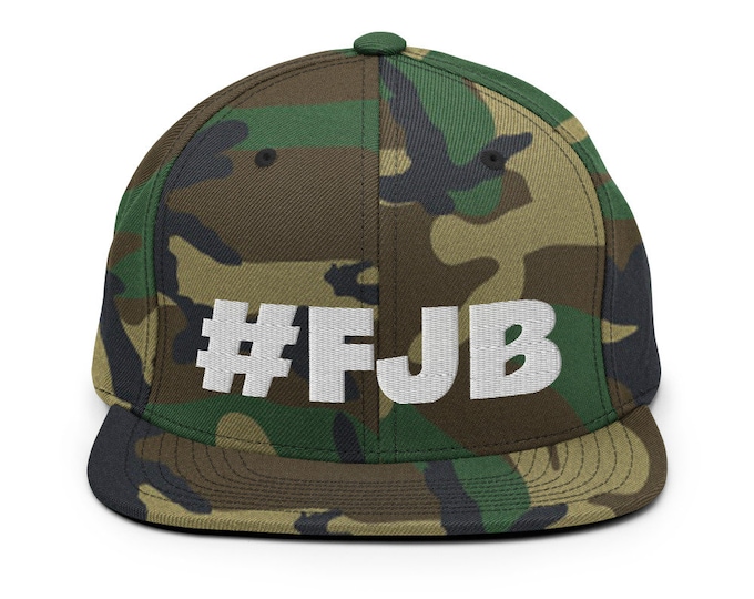 FJB Fuck Joe Biden (Embroidered Snapback Hat) Anti-Biden Cap, Republican, Conservative Hat