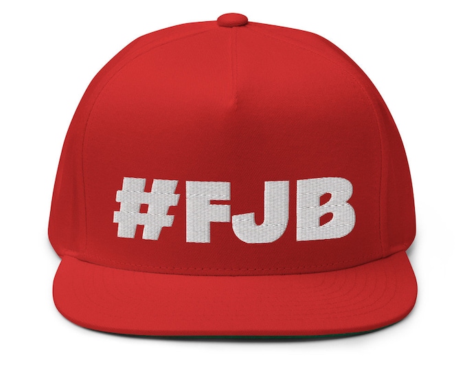 FJB Fuck Joe Biden Hat (Embroidered Flat Bill Cap) Anti-Biden, Republican, Conservative
