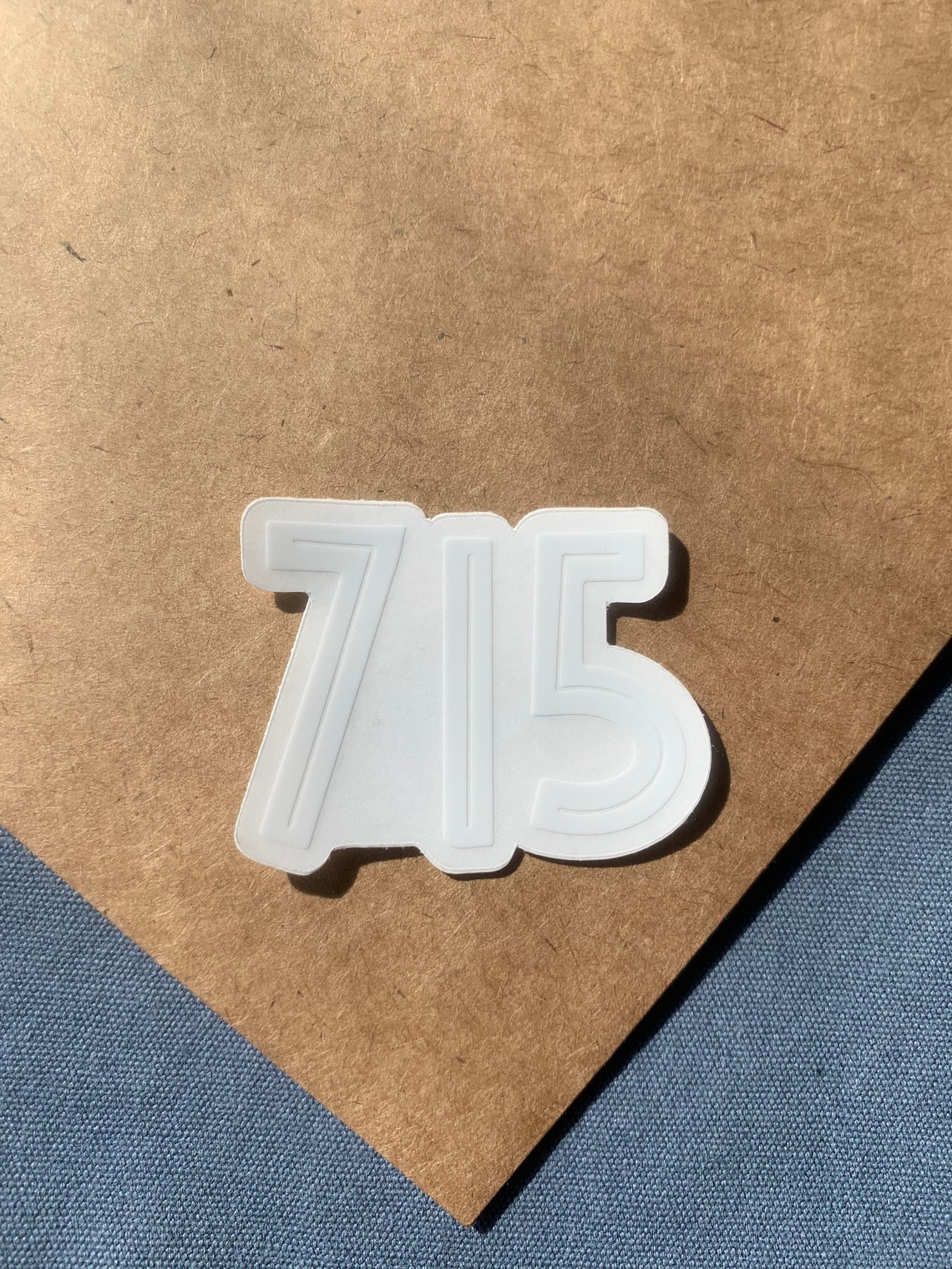 715 Area Code Sticker Etsy