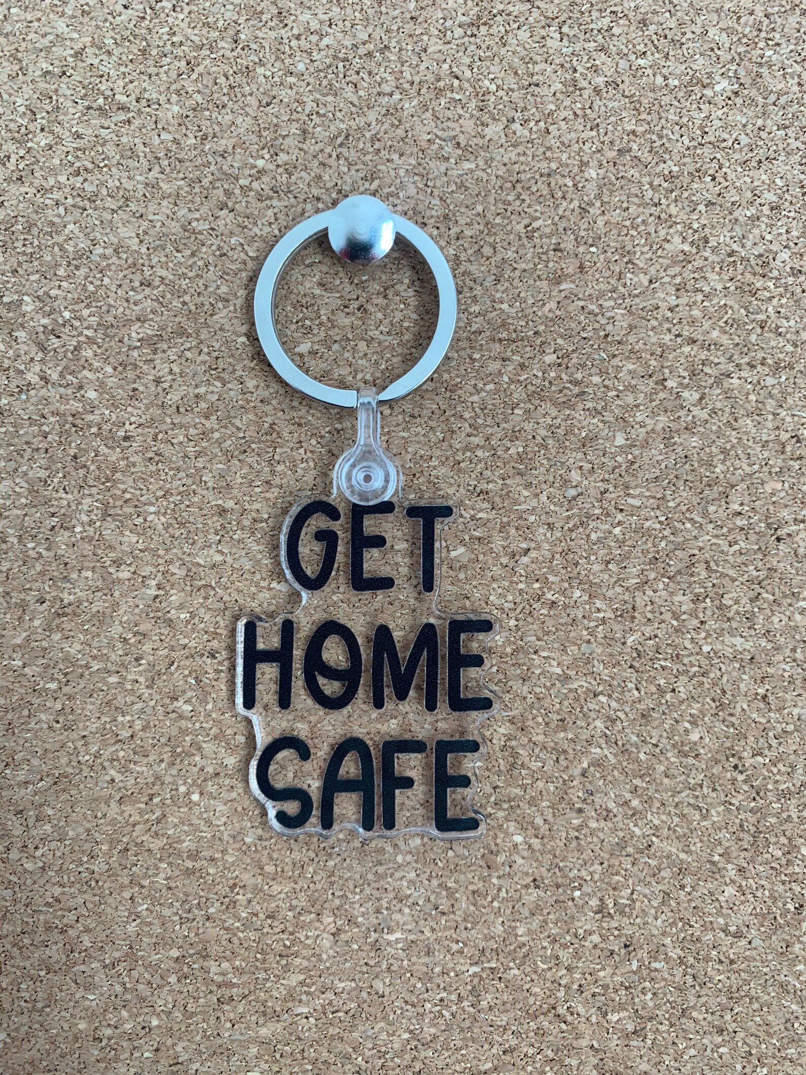 Get Home Safe Keychain Etsy