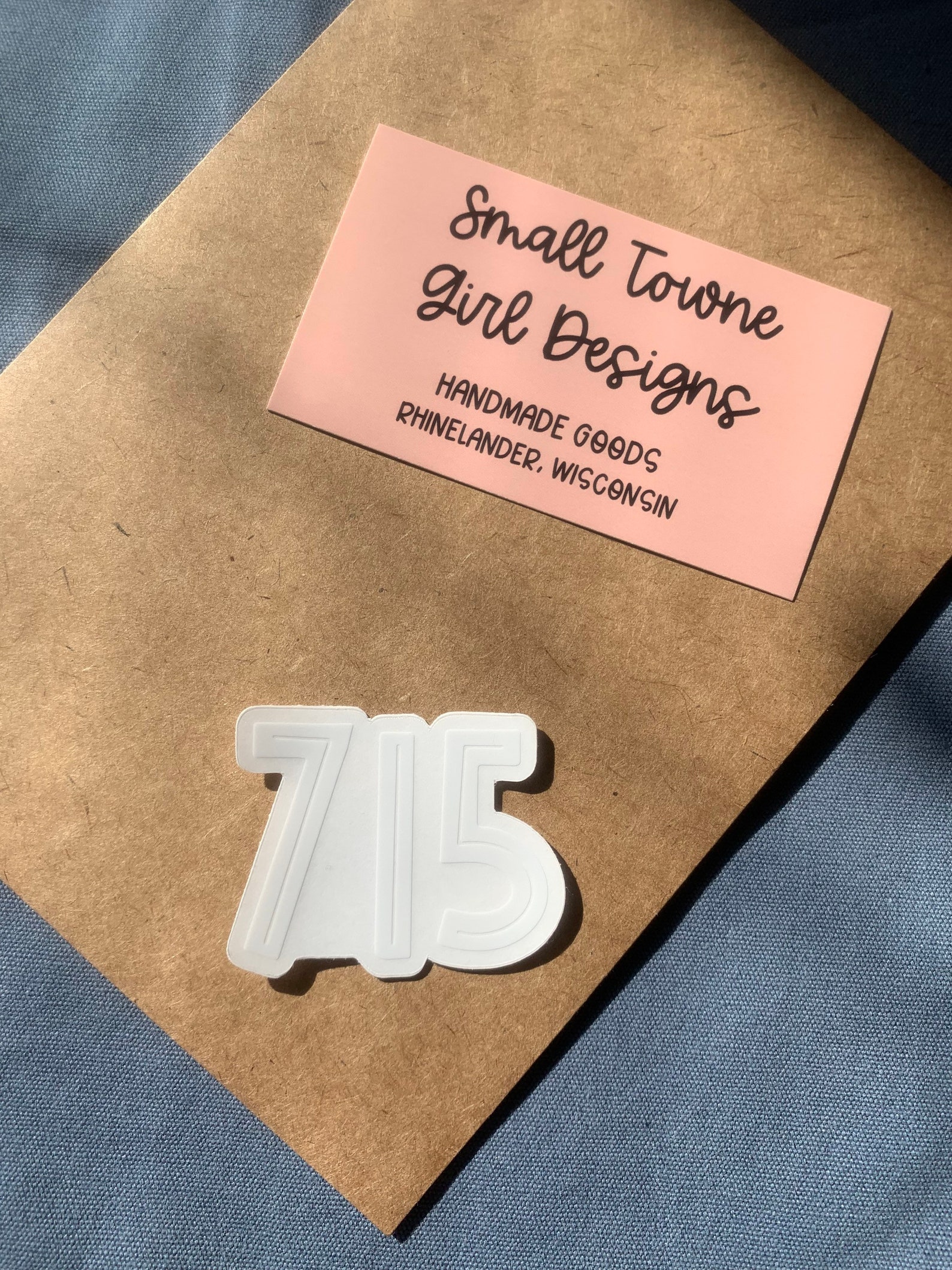 715 Area Code Sticker Etsy