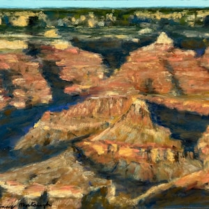 Original Pastel Painting - Grand Canyon, Arizona - Unframed - Sold by Artist