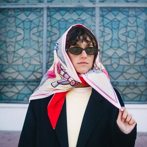 Designer Oversized Babushka Scarf - Warm Kerchief Headband