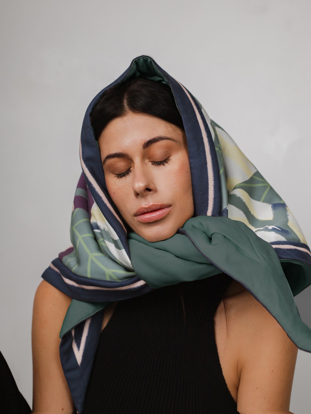 Freak Scene Sciarpa Triangolare Morbida: Foulard Rosa E Marrone, Grandezza 145x90x90 Cm, In Cotone E Poliestere, Lavaggio A Mano, Unisex