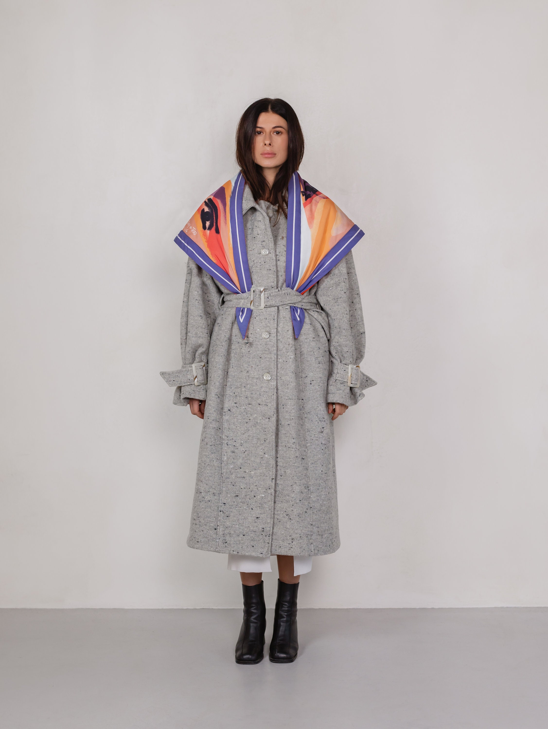 【特別セール品】 Scarf Babushka Oversized Designer - Headband Kerchief Warm Clothing
