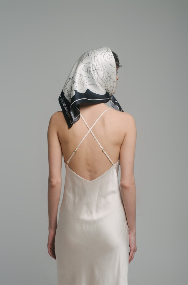 Set of Designer Human Bodies Scarf and Everyday White НЕВИННА Etsy