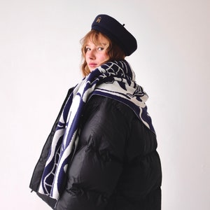 Designer merino kerchief Designer oversized scarf image 6