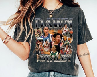 Dawn Staley Unisex T-shirt Comfort Colors, Basketball Player Slam Dunk Bootleg Vintage Graphic Tee, Dawn Staley at Virginia Tees