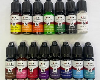 15 Color Transparent Alcohol Inks for Epoxy Resin