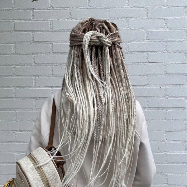 Grey and Blonde Dreadlocks - Etsy