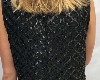 gold and black evening tops