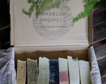 Soap Gift box - Vegan Soap Gift Box - Small Soap Bars- Gift for Her- Cruelty Free - Palm Oil Free- Handmade in UK