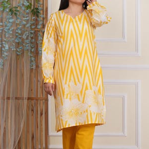 Pure cotton laheriya printed embroidered work kurti pant set, salwar kameez, kurti pant set, dresses for women, kurta kurti set