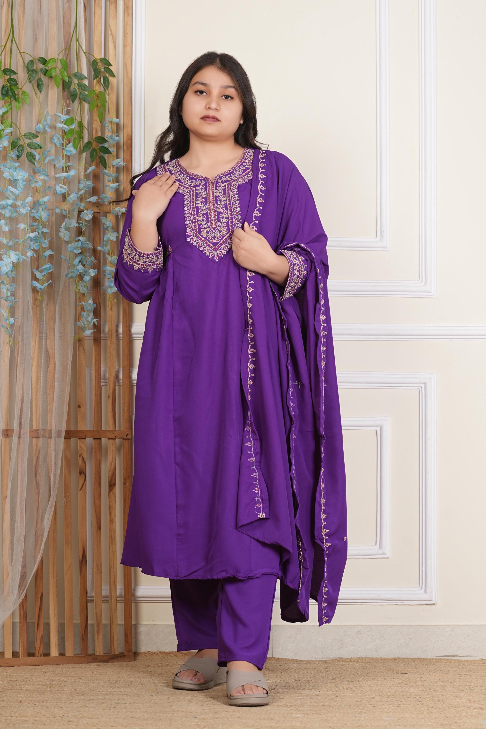 open lace back dress Peanut Color Floral Printed Chiffon Naira Cut Kurti M Size main image 0
