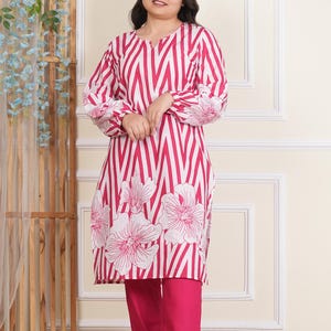 Indian pure cotton laheriya printed embroidered work kurti pant set, cotton kurti set, salwar kameez, kurti pant set, dresses for women