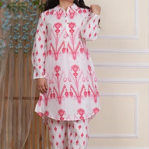 Beautiful pure cotton printed co  ord set, Cotton kurti pant set, Kurta set women, Cotton Salwar kameez, dresses for women, kurtis for girls