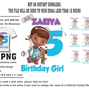 Doc Mcstuffins Family Set Iron On Transfer, Doc Mcstuffins Family Shirt Designs, Doc Mcstuffins Svg, Doc Mcstuffins Family Birthday Shirt